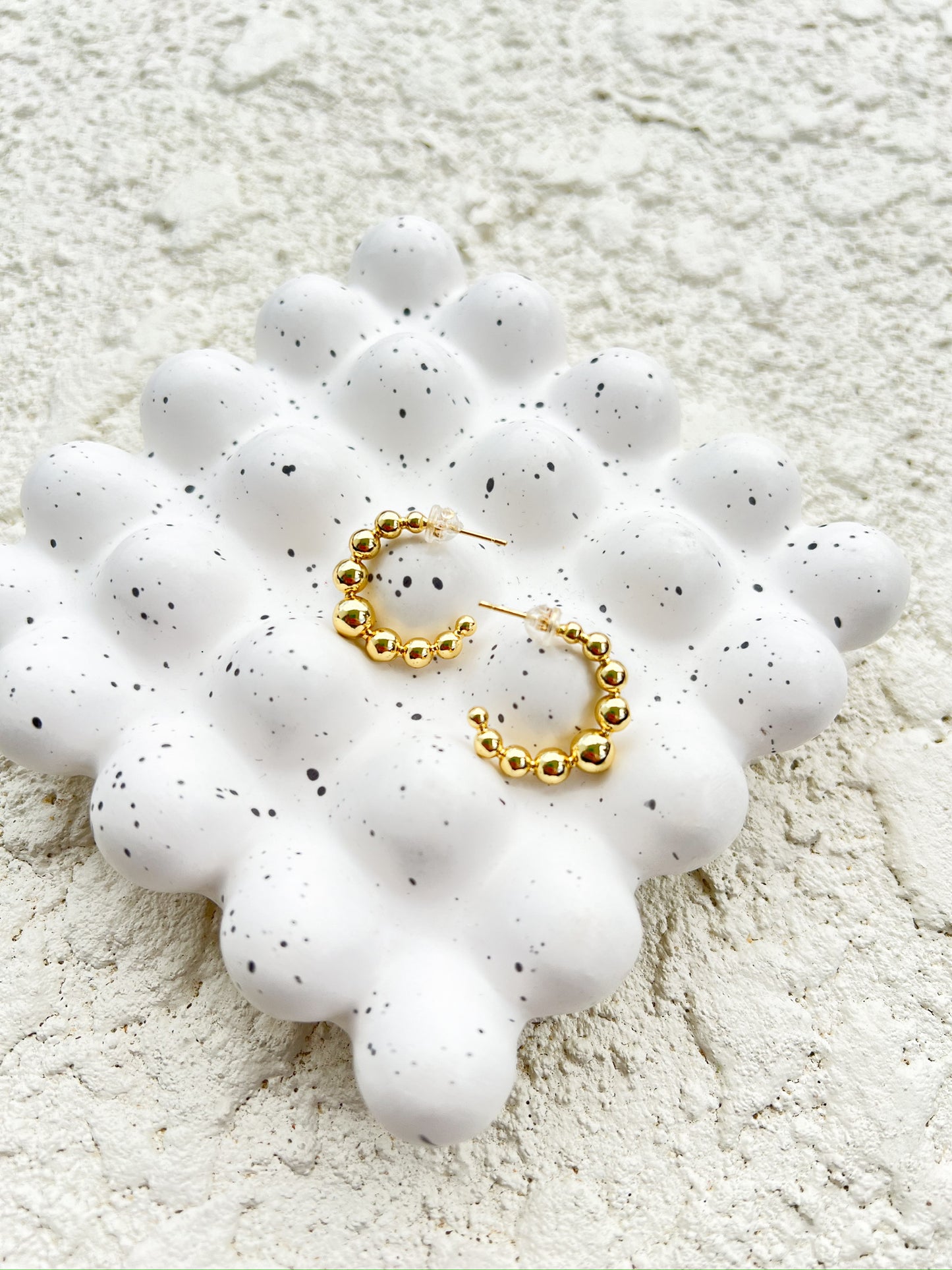 The Round Ball Beads Earrings.