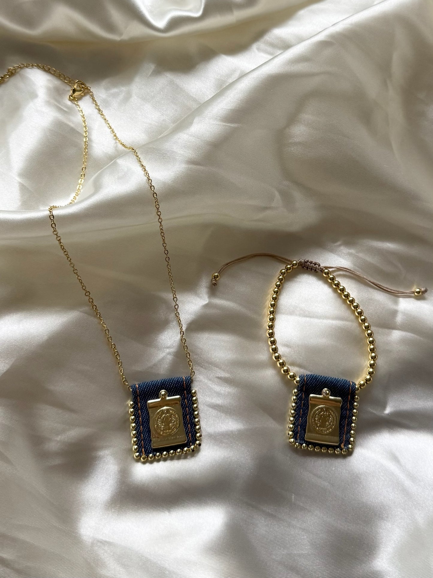 The Jean Escapulario Necklace & Bracelet