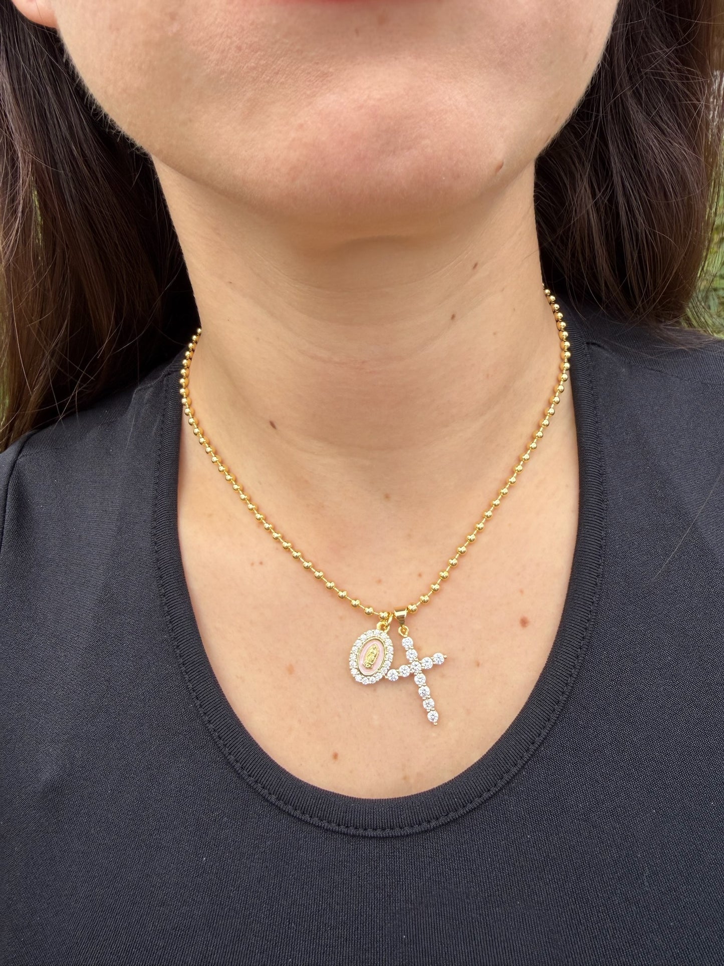 Faith & Grace Double Pendant Necklace