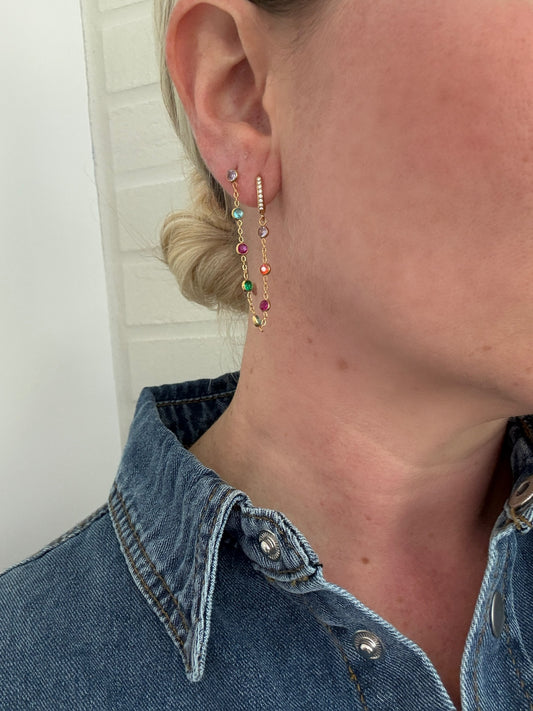 Color Pop Chain Earrings