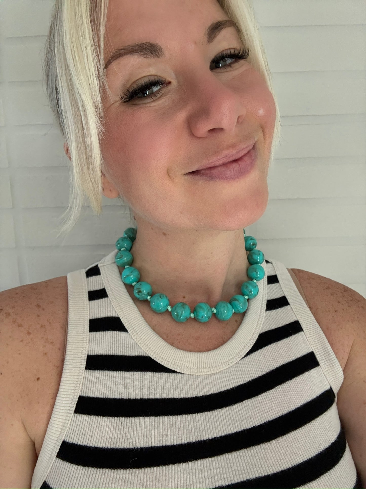 Coastal Glow Beaded Necklace