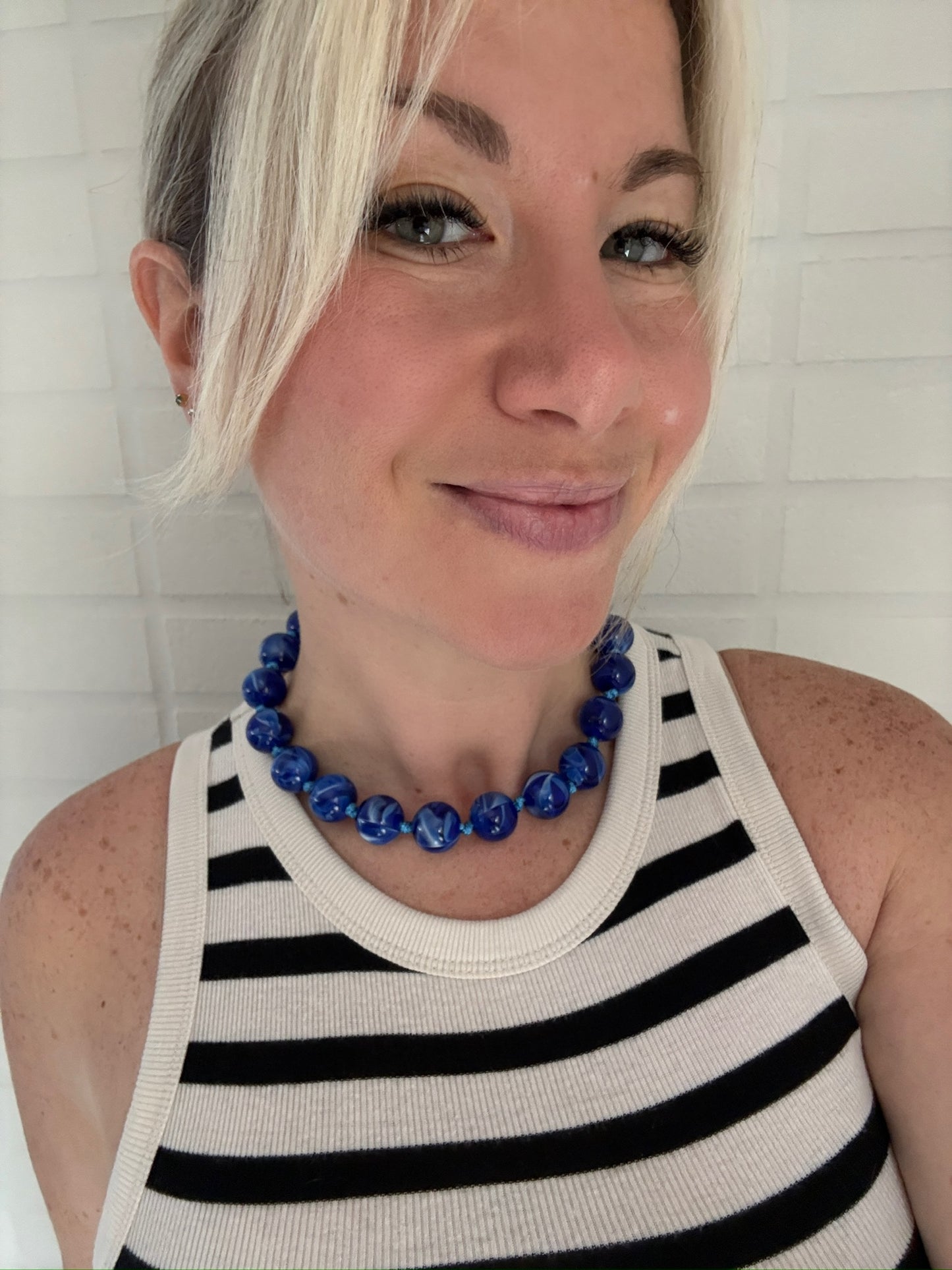 Coastal Glow Beaded Necklace