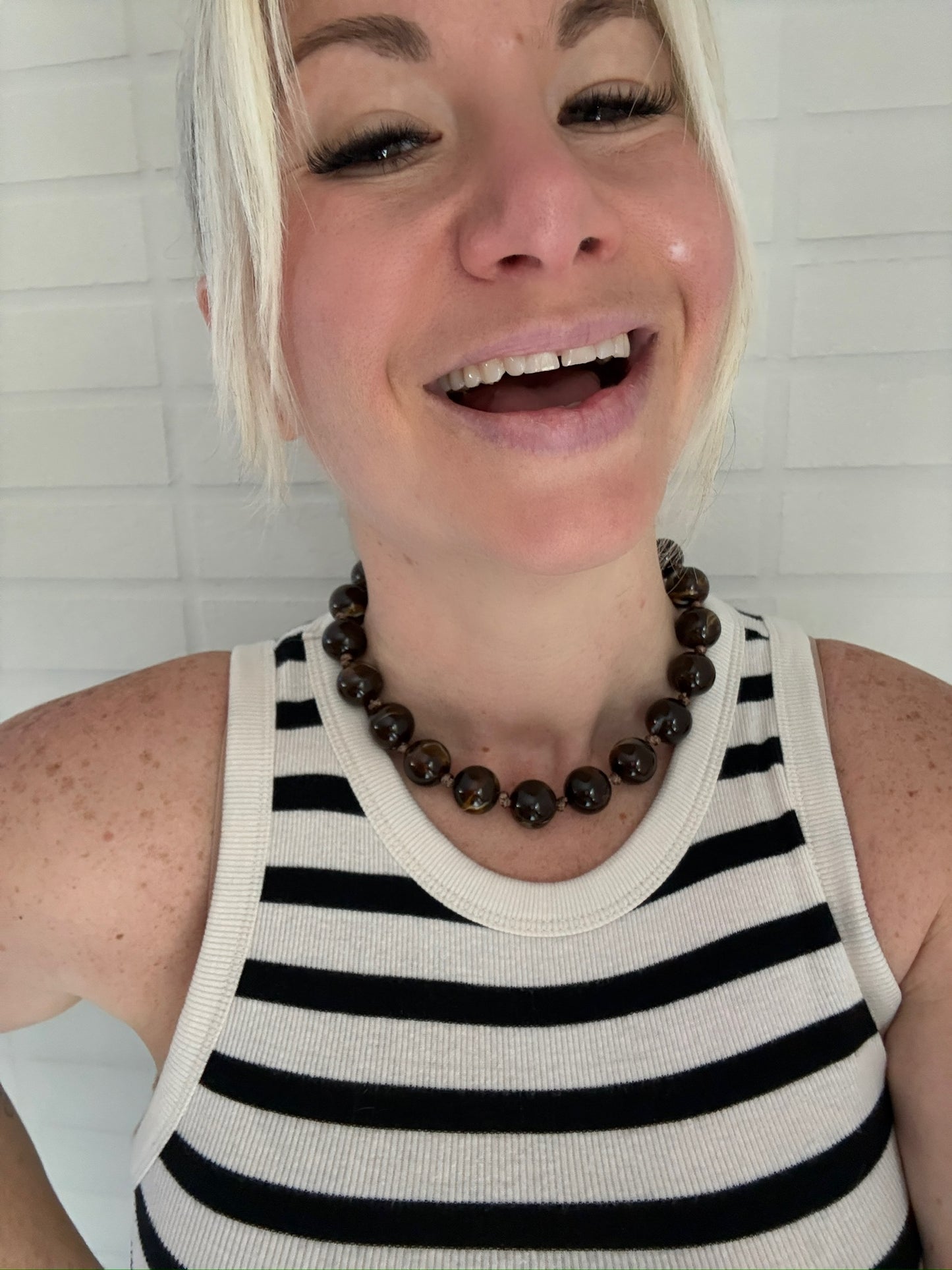 Coastal Glow Beaded Necklace