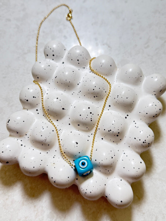 Aqua square evil eye