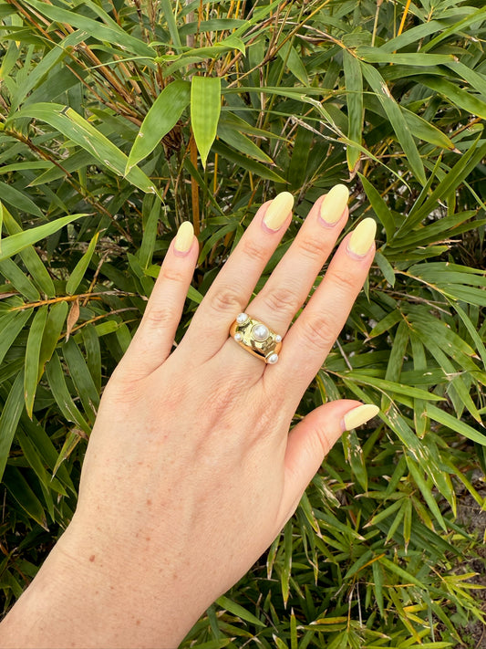 Gilded Mirage Ring