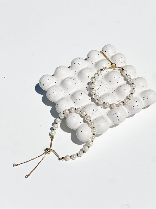 Pearl and Gold Obsession Bracelet