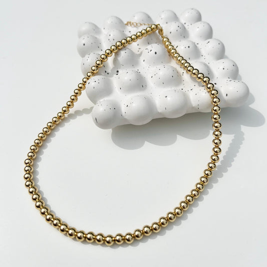 The Gold Beads Necklace